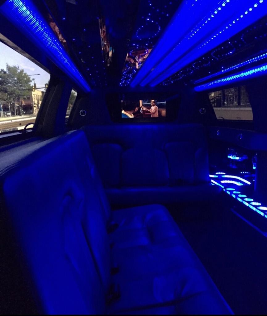 10-passenger Lincoln MKT limousine interior