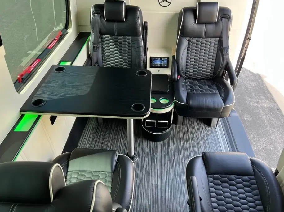 9-Passenger Executive Sprinter – Captain chairs & work table